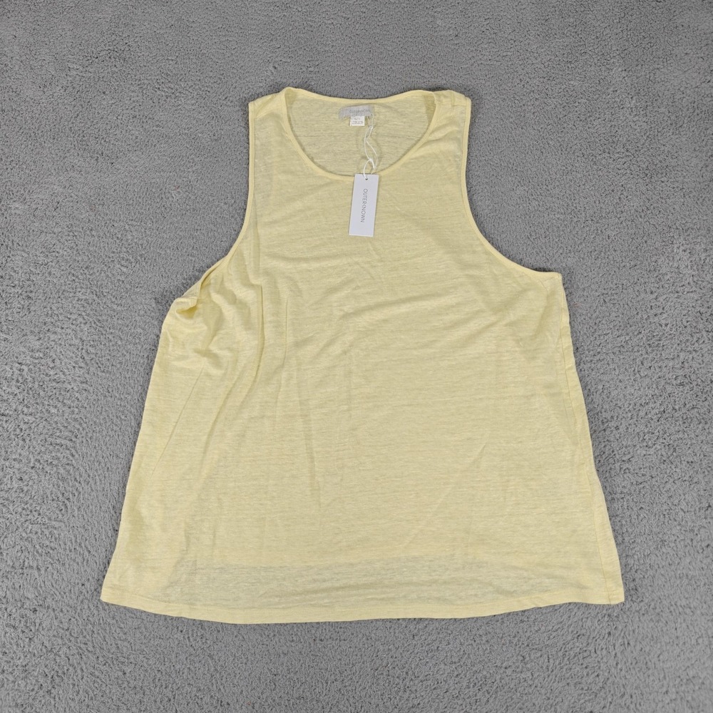 Outerknown Pale Yellow Tank Top